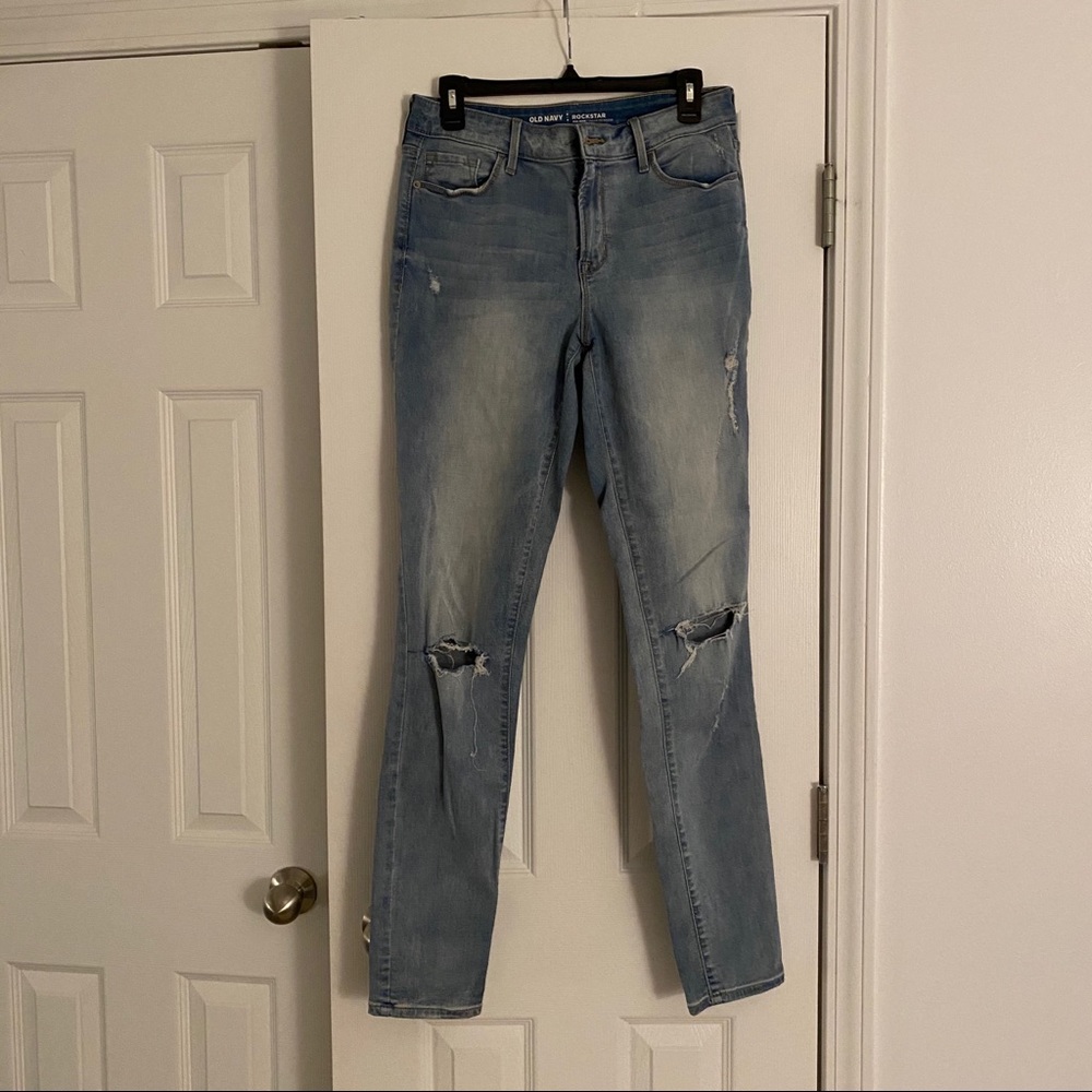 Ripped denim jeans